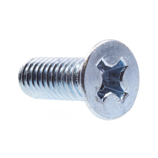 Prime-Line Machine Screw, Metric, Flat Head, Phillip Drive M6-1.0 X 16MM Zinc Plated Steel 25PK 9121521